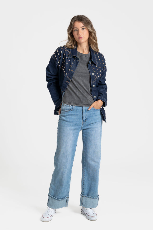 CHAQUETA ARMONIAS TEEN TACHUELAS