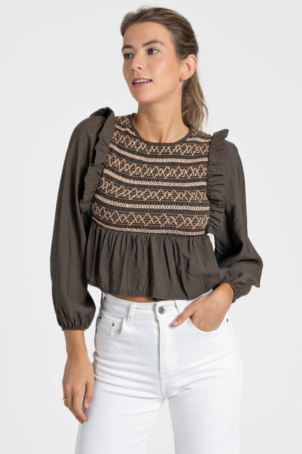 BLUSA ARMONIAS TEEN BORDADOS