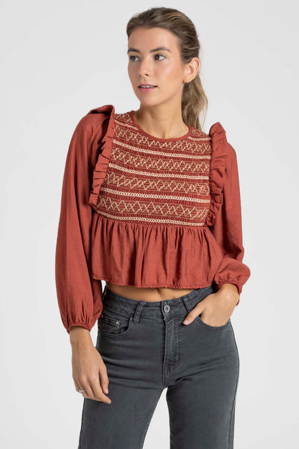 BLUSA ARMONIAS TEEN BORDADOS