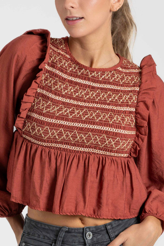 BLUSA ARMONIAS TEEN BORDADOS