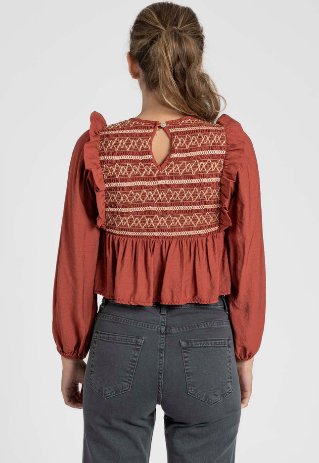 BLUSA ARMONIAS TEEN BORDADOS