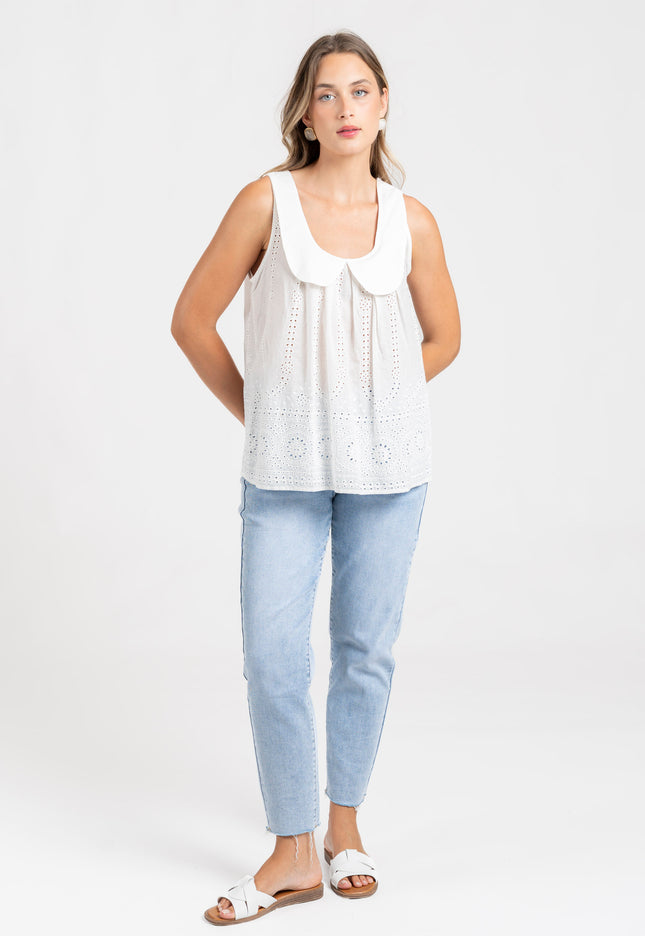TOP ARMONIAS WITH EMBROIDERY