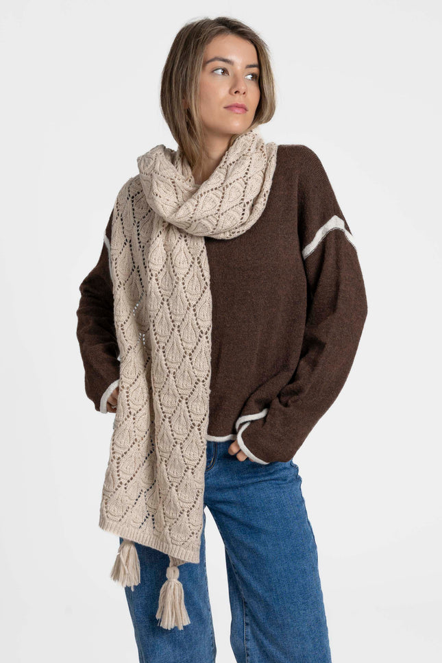 BUFANDA ARMONIAS CALADOS