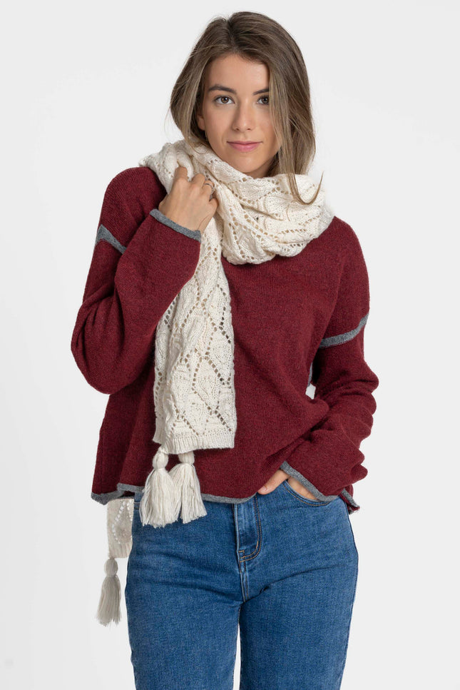 BUFANDA ARMONIAS CALADOS