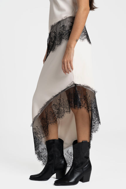 FALDA ARMONIAS ENCAJE