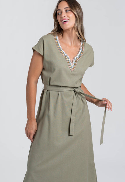VESTIDO ARMONIAS LINO