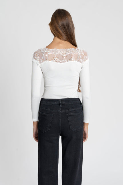 CAMISETA ARMONIAS ENCAJE
