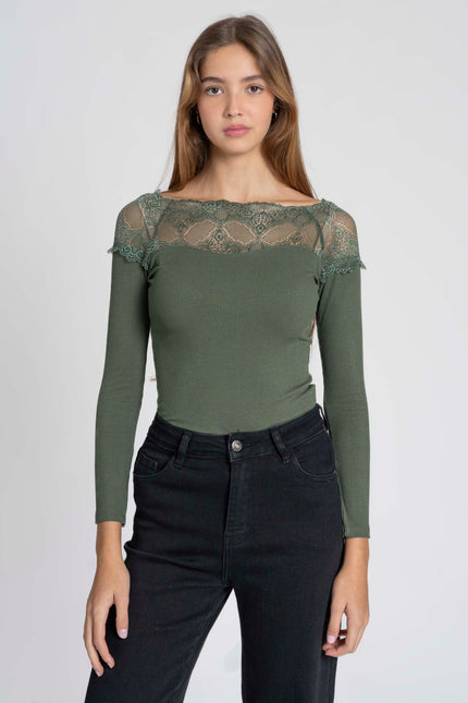 CAMISETA ARMONIAS ENCAJE