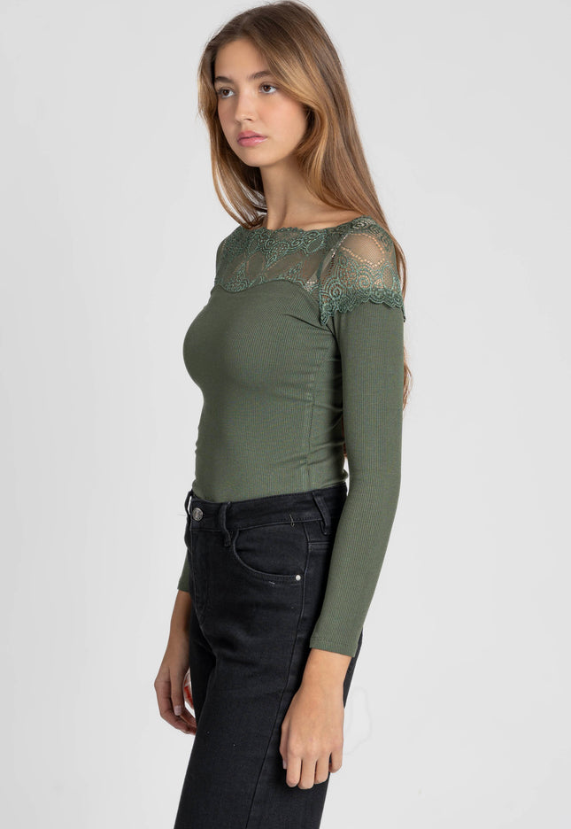 CAMISETA ARMONIAS ENCAJE