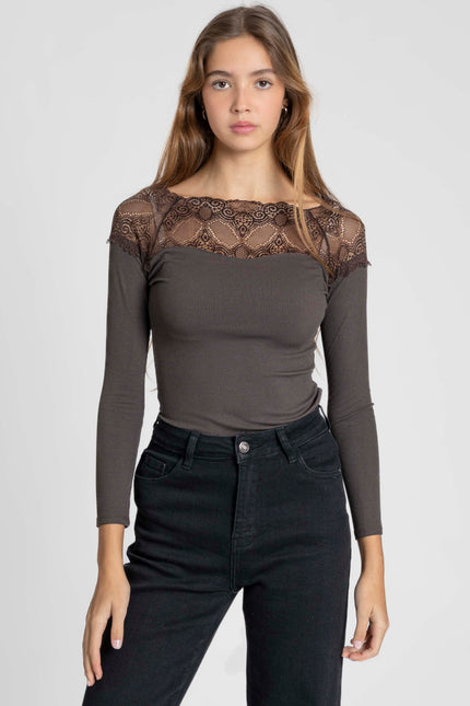 CAMISETA ARMONIAS ENCAJE