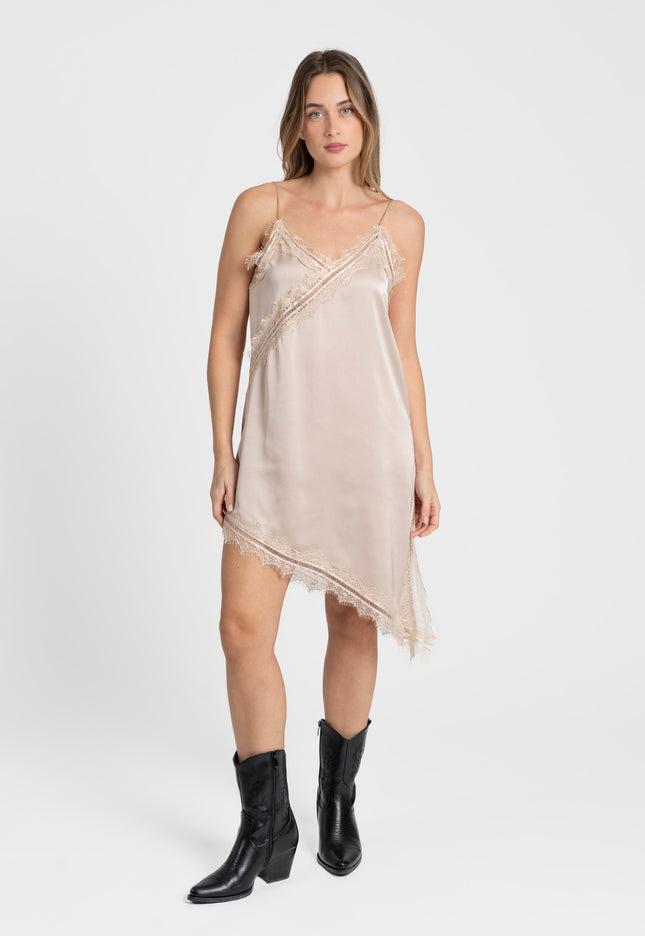 VESTIDO ARMONIAS SATINADO