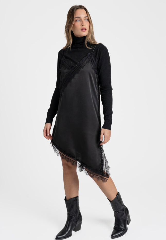 VESTIDO ARMONIAS SATINADO