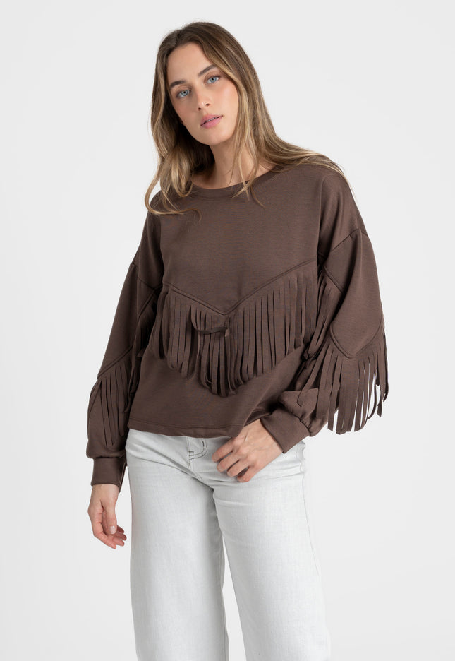 SUDADERA ARMONIAS FLECOS