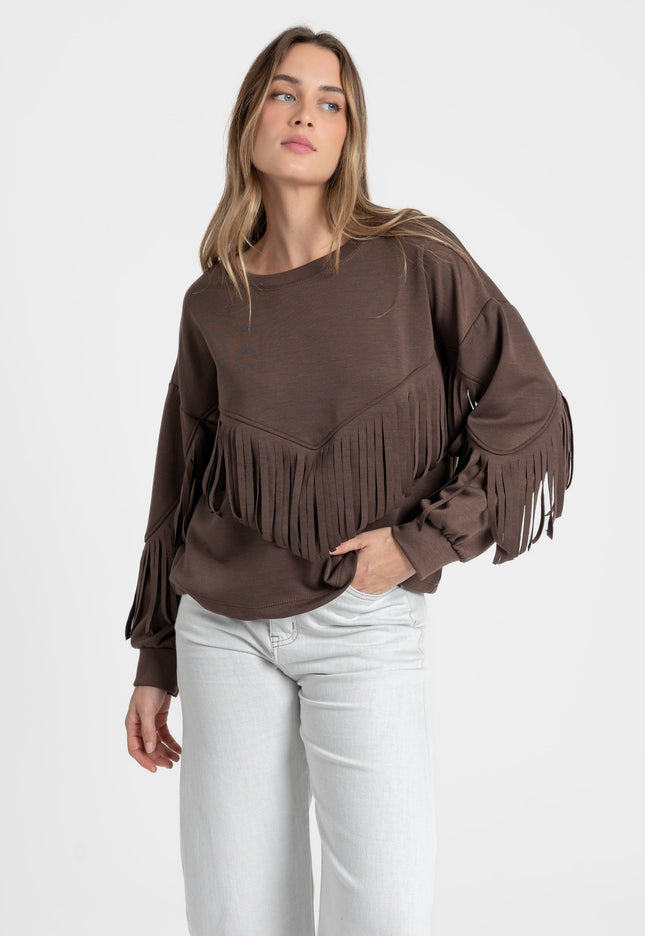 SUDADERA ARMONIAS FLECOS