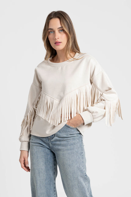 SUDADERA ARMONIAS FLECOS