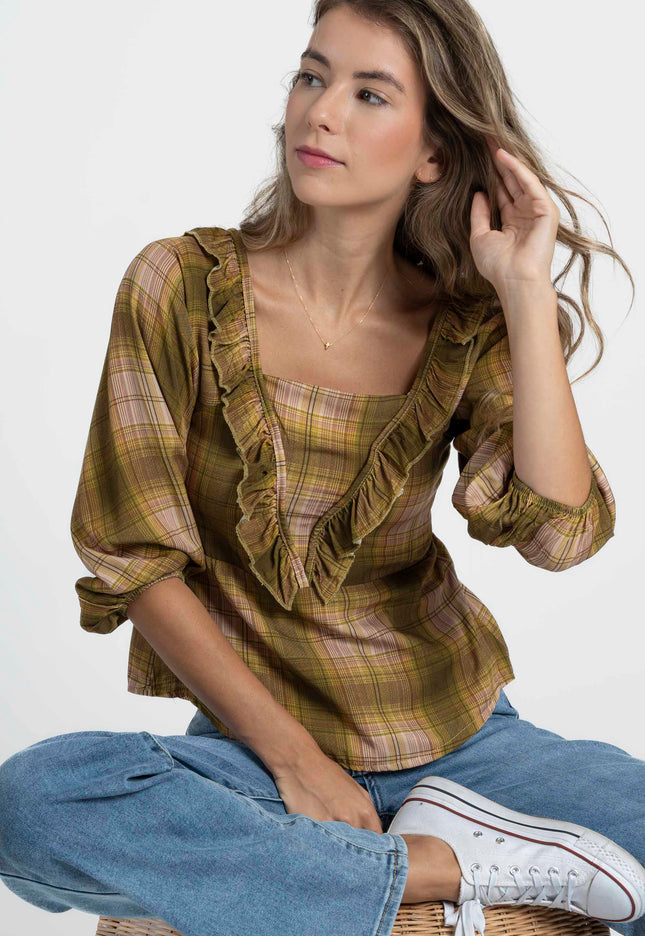 BLUSA ARMONIAS TEEN CUADROS