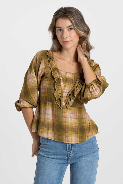 BLUSA ARMONIAS TEEN CUADROS