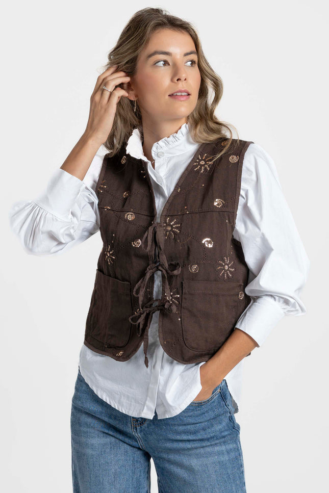 CHALECO ARMONIAS TEEN BRILLOS