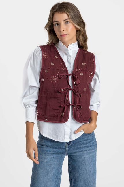 CHALECO ARMONIAS TEEN BRILLOS