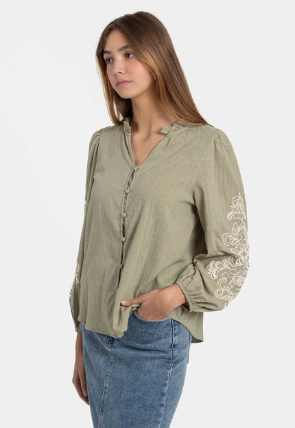 CAMISA ARMONIAS BORDADOS