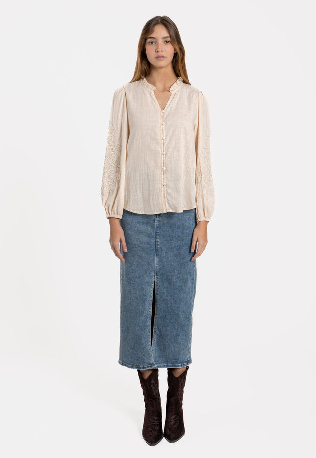 CAMISA ARMONIAS BORDADOS