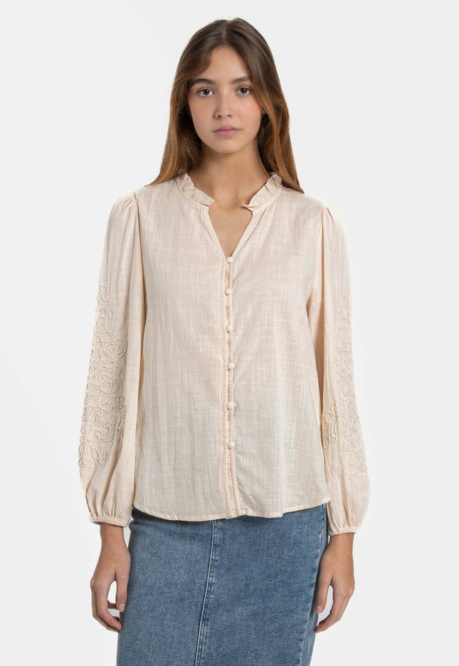 CAMISA ARMONIAS BORDADOS