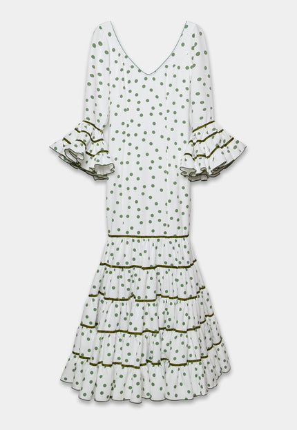 TRAJE FLAMENCA SRA ROSALÍA LUNARES PEQUEÑOS