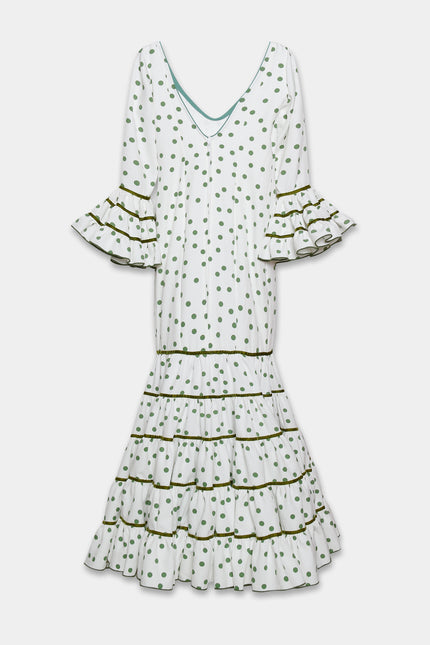 TRAJE FLAMENCA SRA ROSALÍA LUNARES PEQUEÑOS