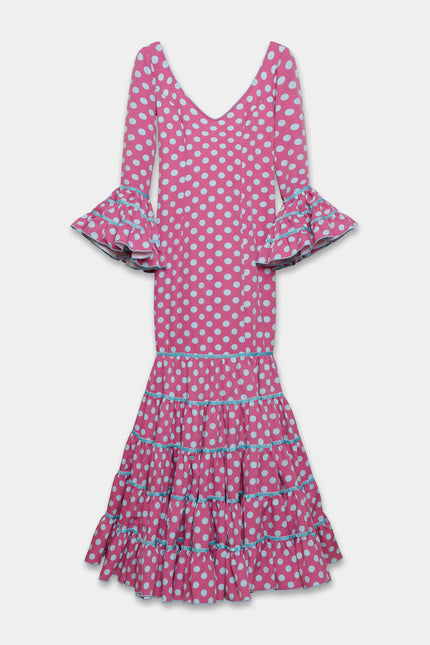 TRAJE FLAMENCA SRA ROSALÍA LUNARES MEDIANOS