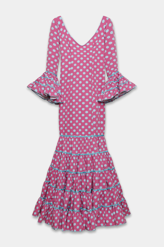 TRAJE FLAMENCA SRA ROSALÍA LUNARES MEDIANOS