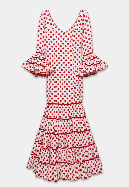 TRAJE FLAMENCA SRA ROSALÍA LUNARES MEDIANOS