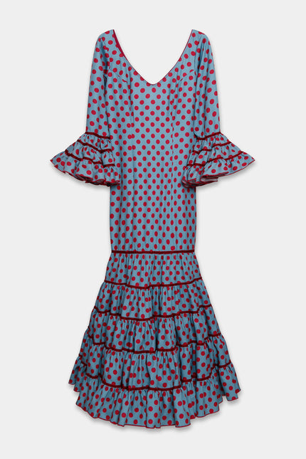 TRAJE FLAMENCA SRA ROSALÍA LUNARES MEDIANOS