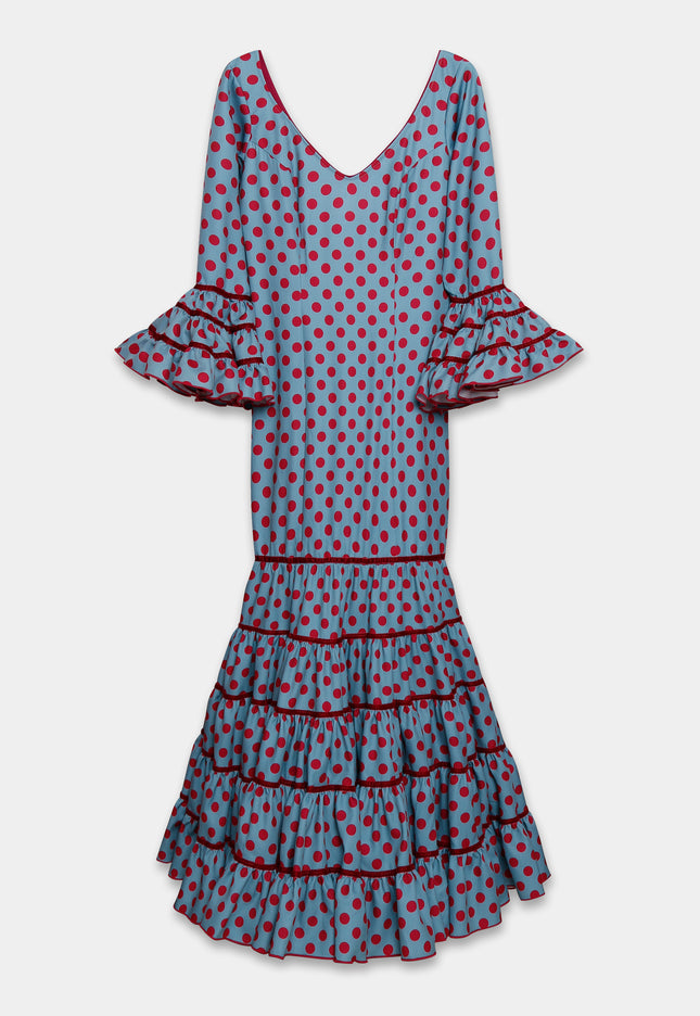 TRAJE FLAMENCA SRA ROSALÍA LUNARES MEDIANOS