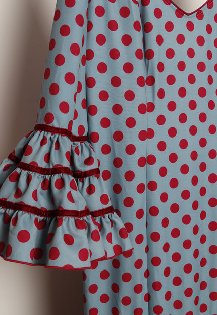 TRAJE FLAMENCA SRA ROSALÍA LUNARES MEDIANOS