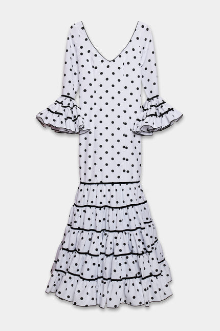 TRAJE FLAMENCA SRA ROSALÍA LUNARES PEQUEÑOS