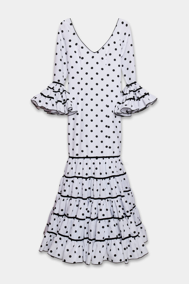 TRAJE FLAMENCA SRA ROSALÍA LUNARES PEQUEÑOS
