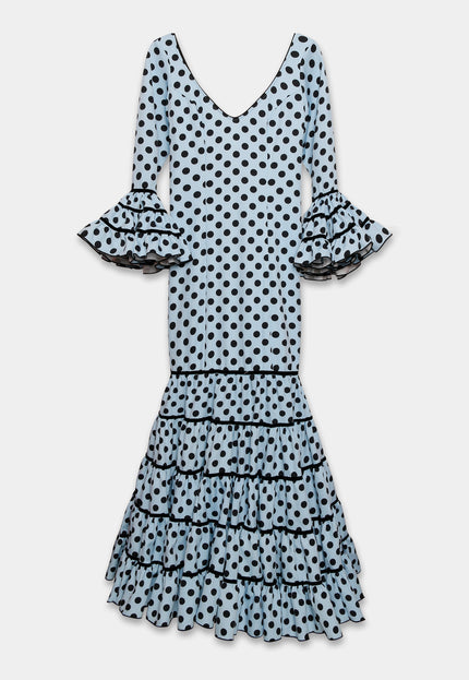 TRAJE FLAMENCA SRA ROSALÍA LUNARES MEDIANOS