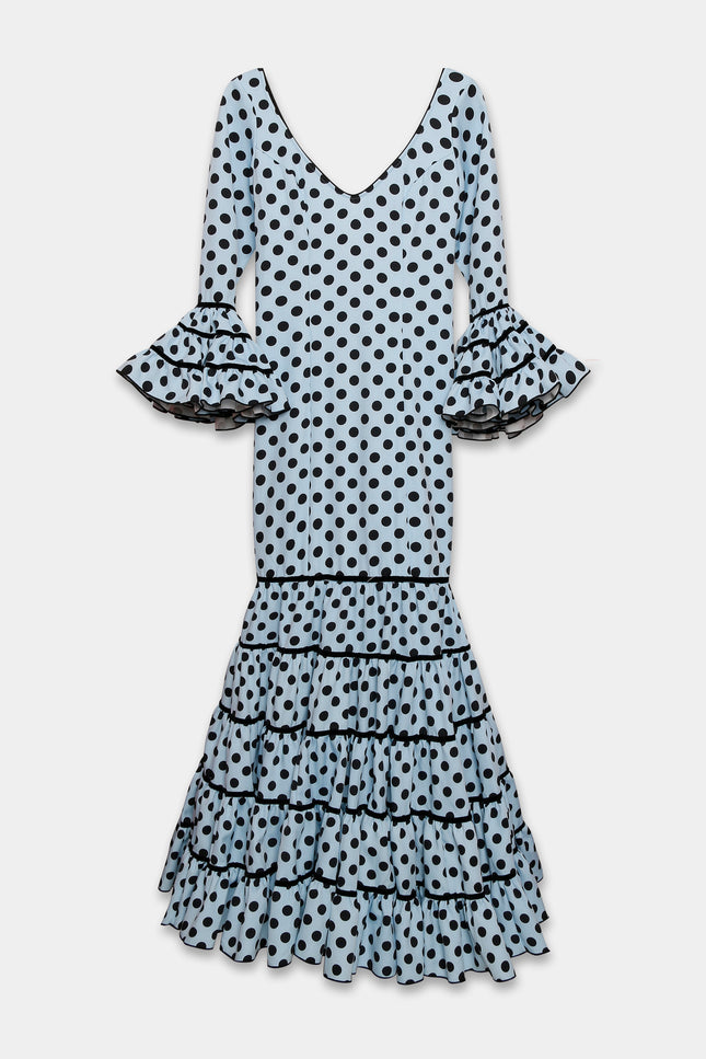 TRAJE FLAMENCA SRA ROSALÍA LUNARES MEDIANOS