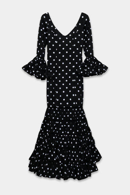 TRAJE FLAMENCA SRA ROSALÍA LUNARES PEQUEÑOS