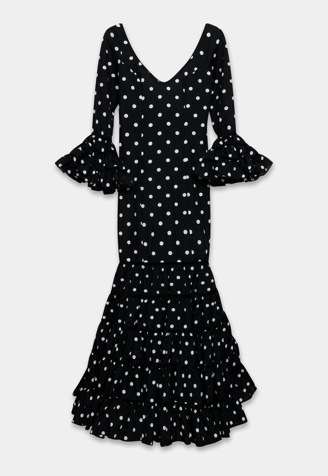 TRAJE FLAMENCA SRA ROSALÍA LUNARES PEQUEÑOS