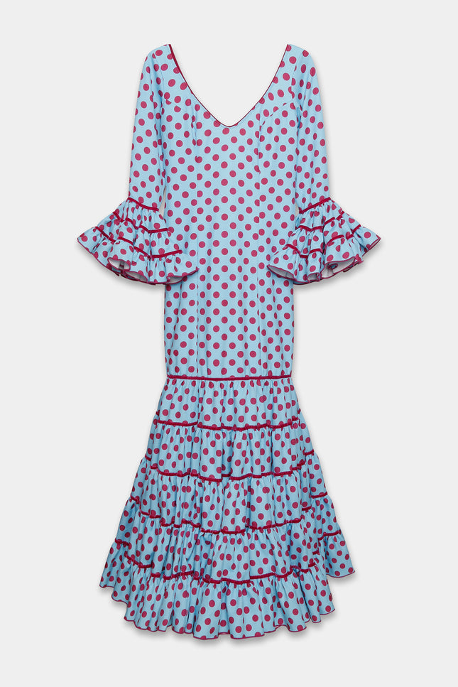 TRAJE FLAMENCA SRA ROSALÍA LUNARES MEDIANOS