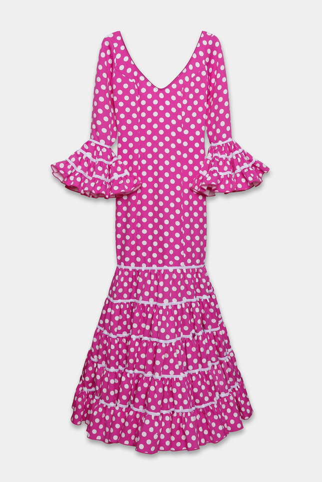 TRAJE FLAMENCA SRA ROSALÍA LUNARES MEDIANOS