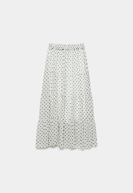 FALDA ARMONIAS MIDI LUNARES