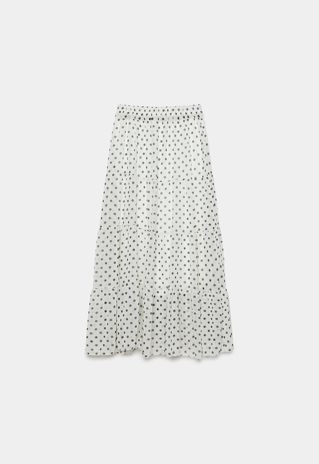 FALDA ARMONIAS MIDI LUNARES