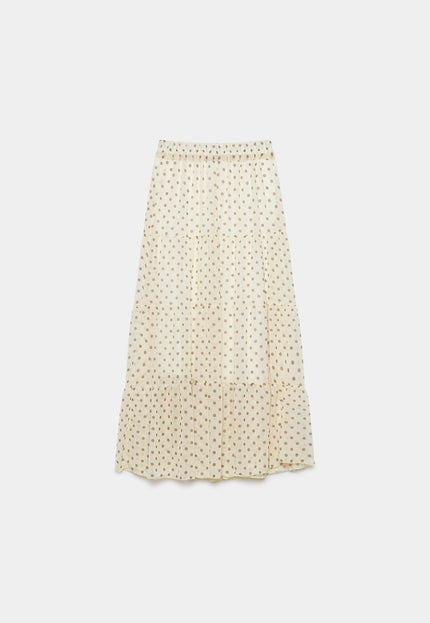 FALDA ARMONIAS MIDI LUNARES
