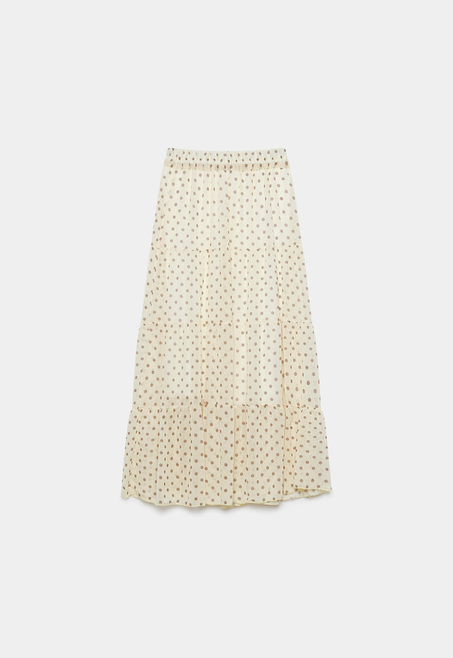 FALDA ARMONIAS MIDI LUNARES