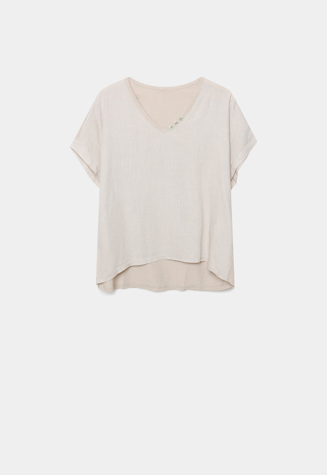 BLUSA ARMONIAS CURVE LINO