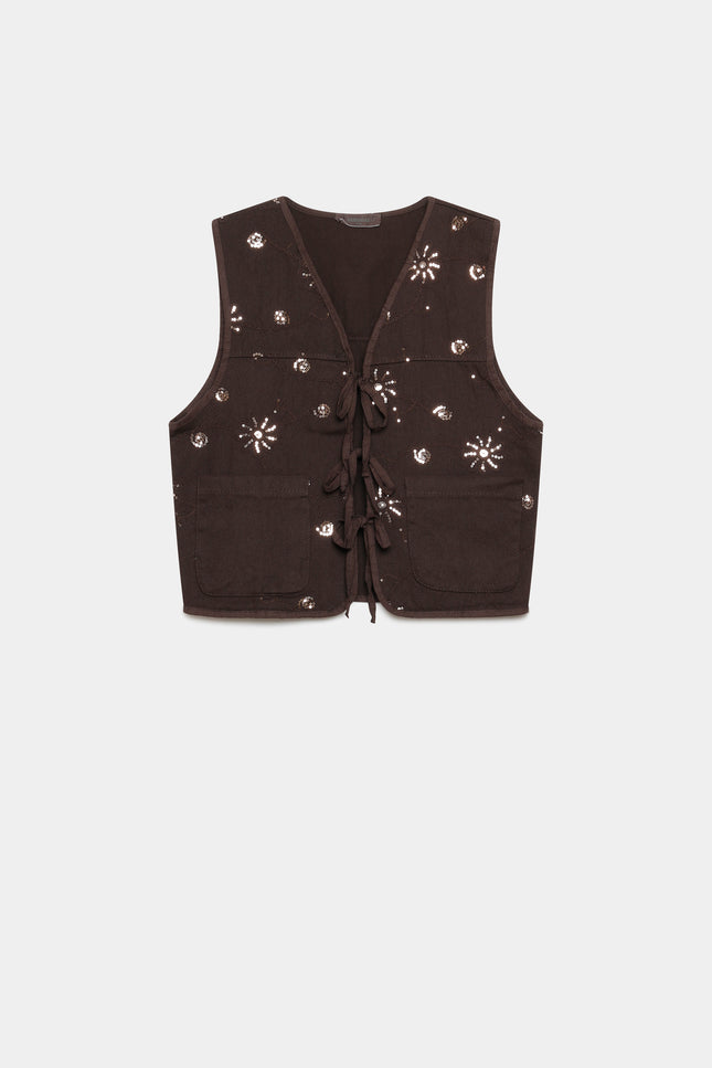 CHALECO ARMONIAS TEEN BRILLOS