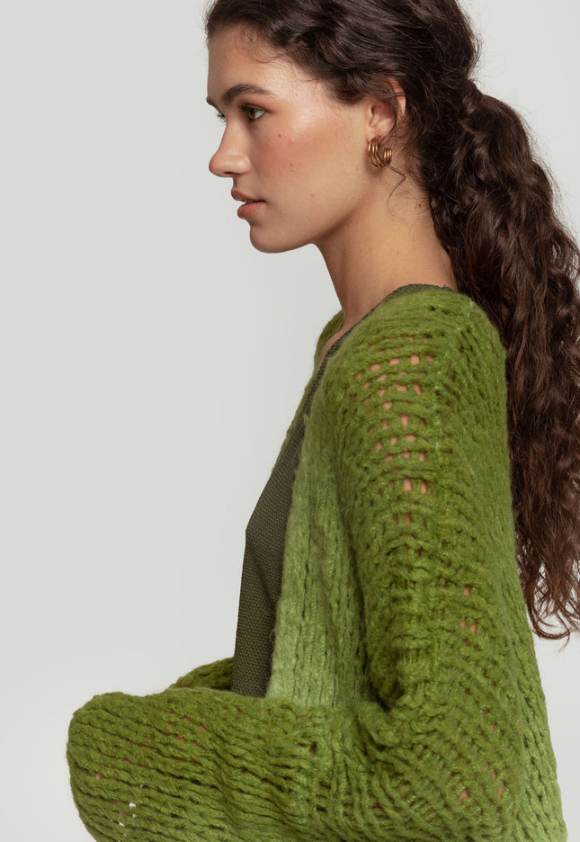 CARDIGAN MASSIMA GRAZIA TRENZADO