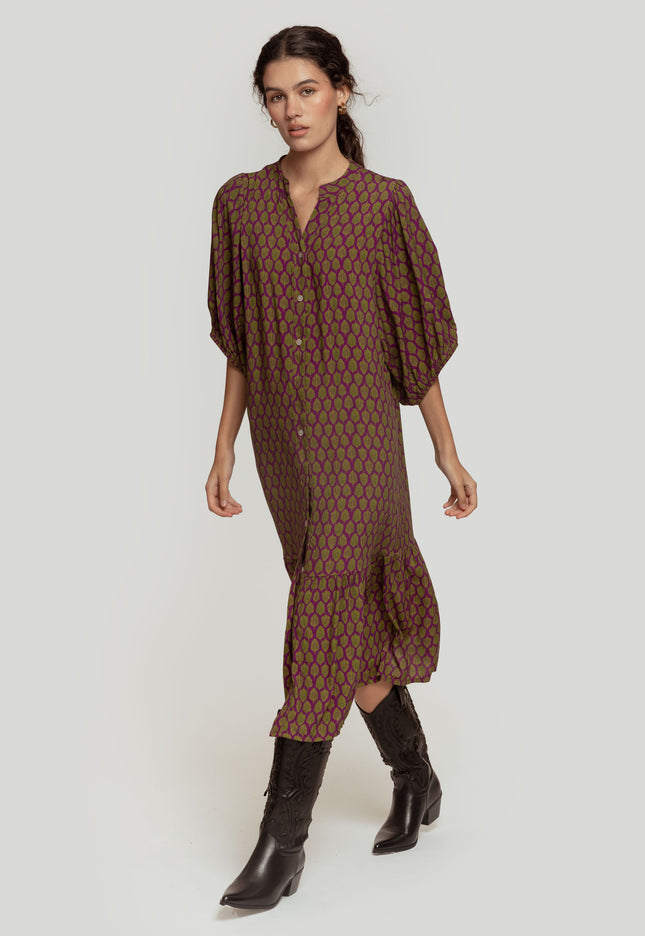 VESTIDO MASSIMA GRAZIA HOJA